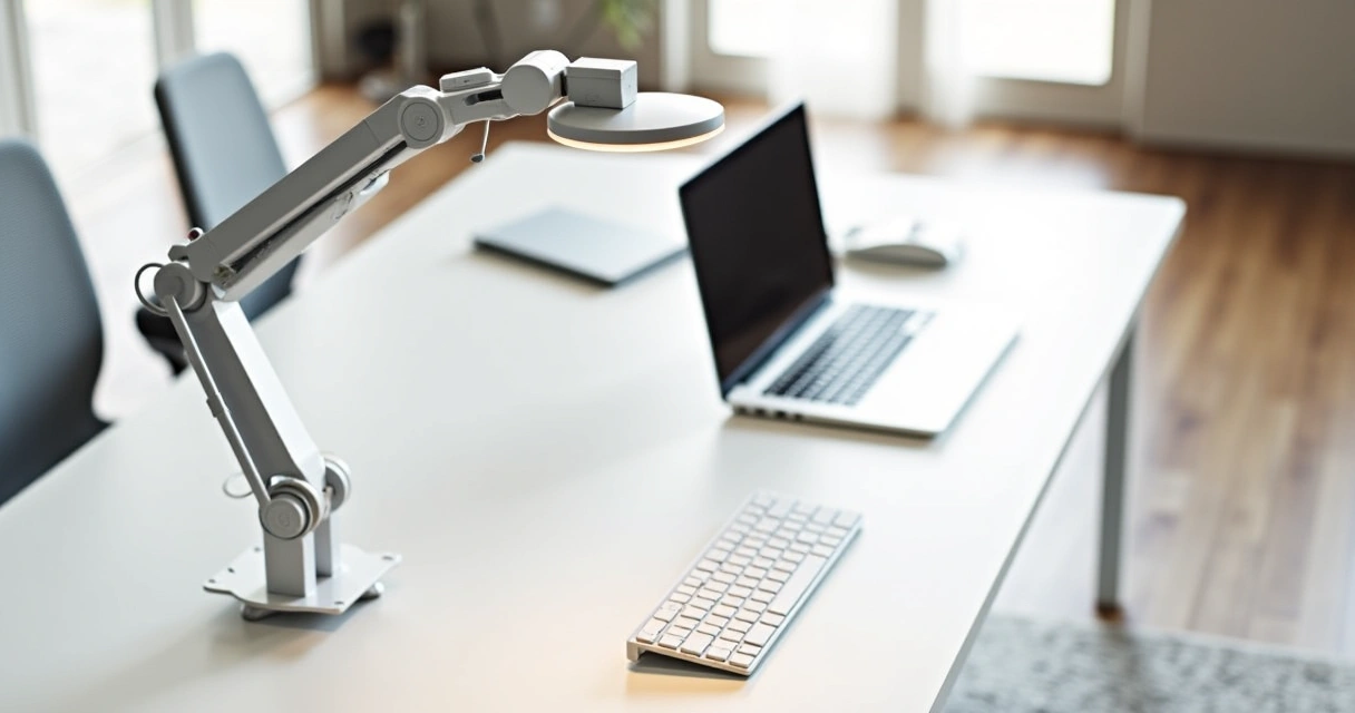 How To Install A Desk Lamp On A Monitor Arm For Be