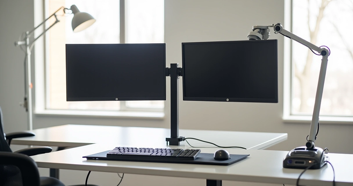 How To Mount Monitor Arms On Standing Desks For Du